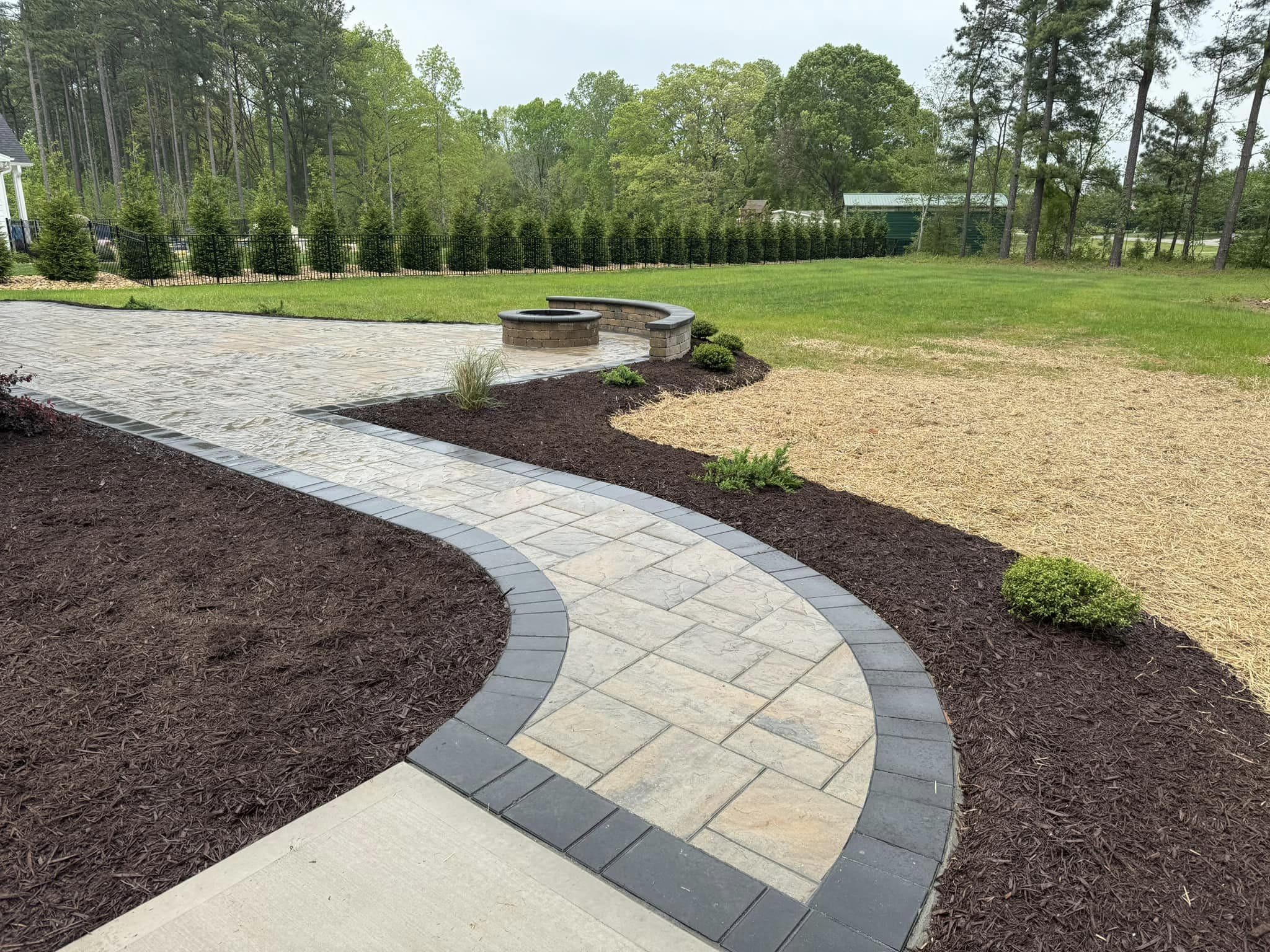 Mulch Installation in Bristow project 8